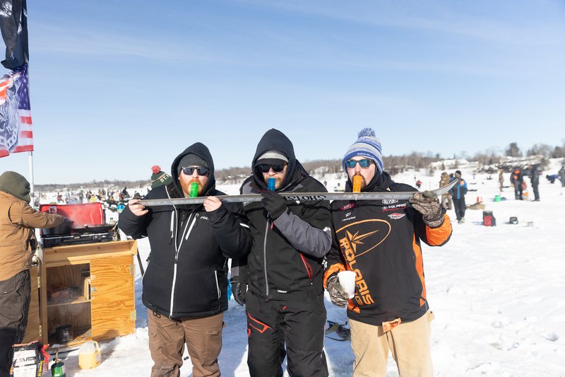 Ice fishing demo in United Kigdom Ice fishing demo in United Kigdom